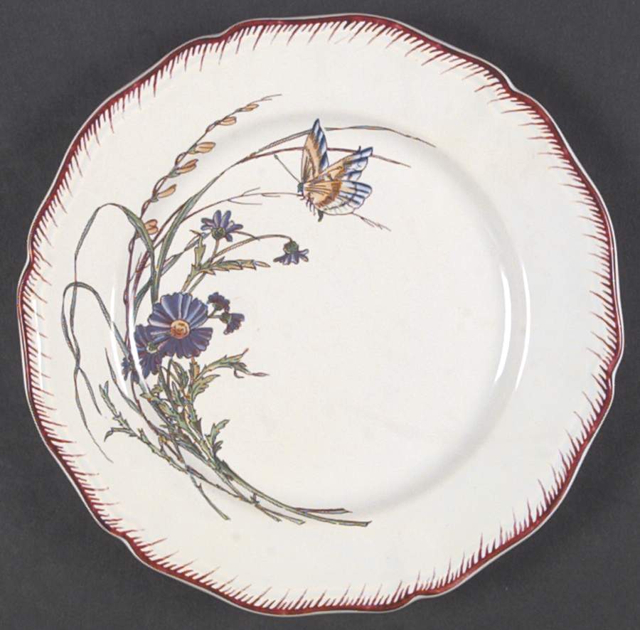 Papillon Salad Plate by Sarreguemines-1