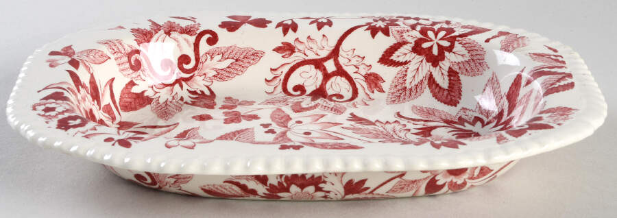 SP207 Red 9" Rectangular Vegetable Bowl by Spode-1