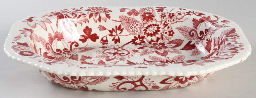 SP207 Red 10" Rectangular Vegetable Bowl by Spode-1