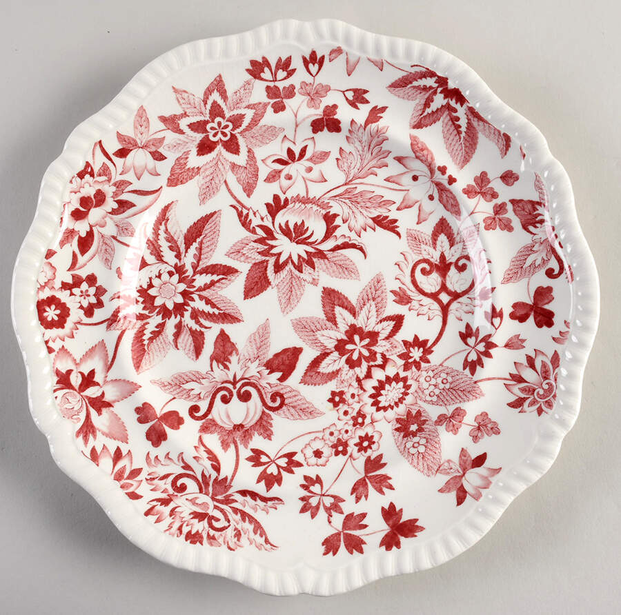 SP207 Red Dinner Plate by Spode-1