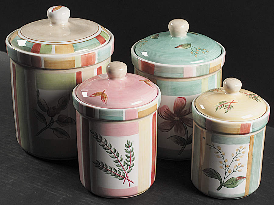 Garden Cafe (4 Piece) Canister Set (Box Set) by Sango-1