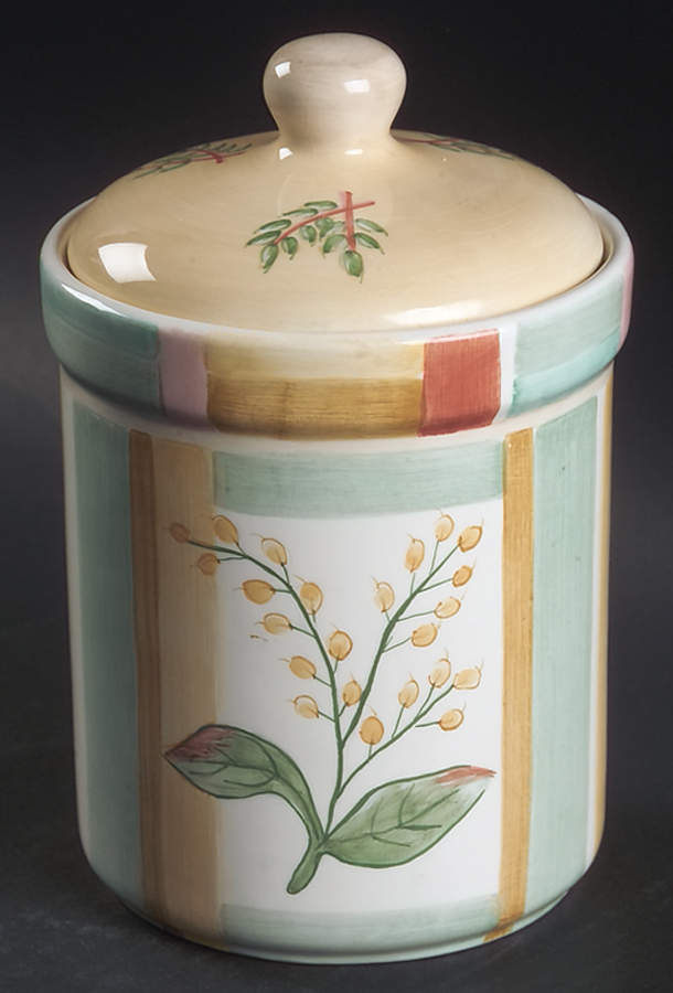 Garden Cafe Small Canister & Lid by Sango-1