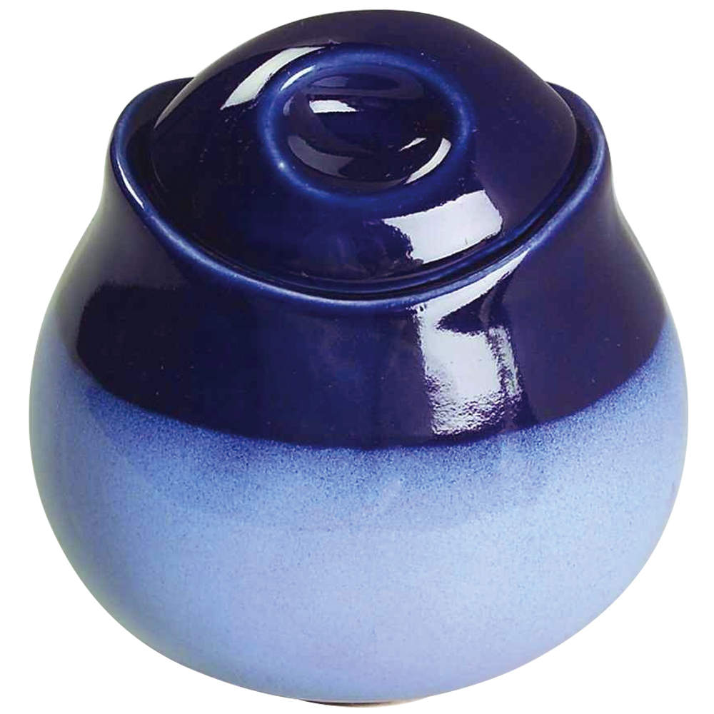 Nova Blue Sugar Bowl & Lid by Sango-1