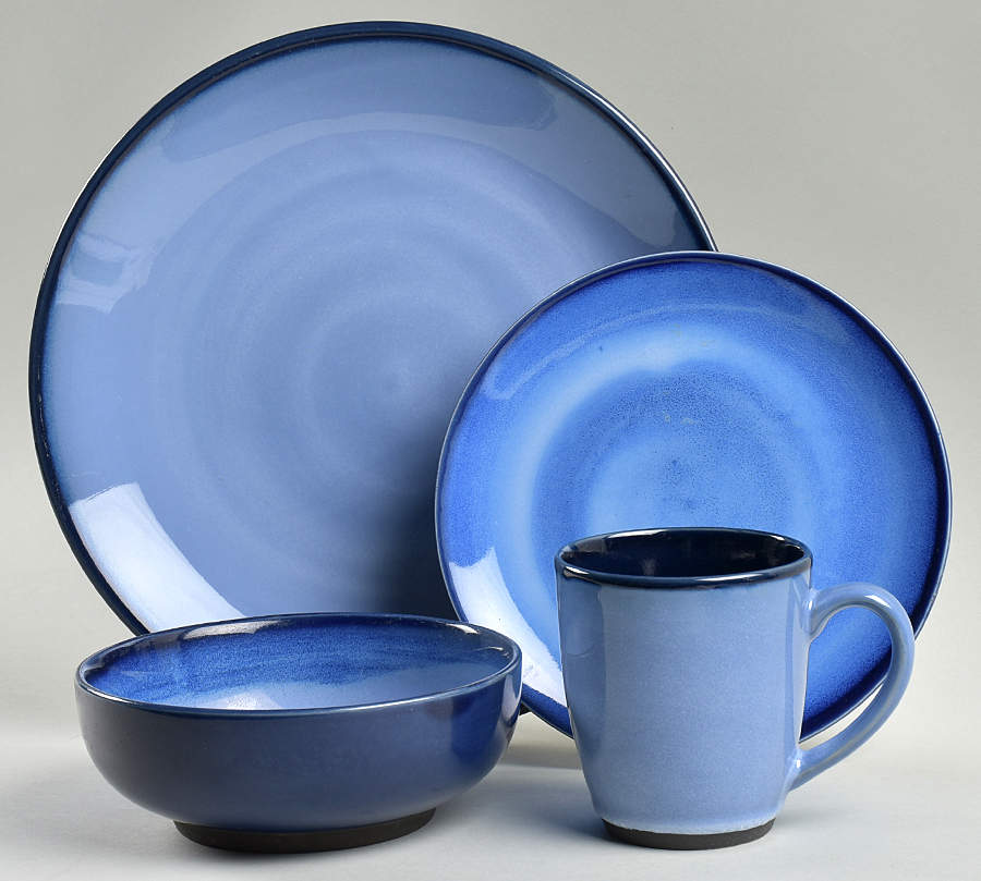 Nova Blue 4 Piece Place Setting by Sango-1