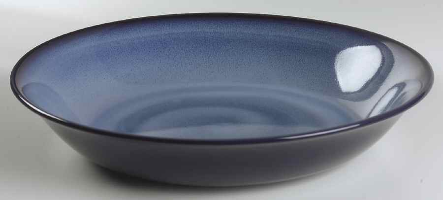 Nova Blue 14" Large Salad Serving Bowl by Sango-1