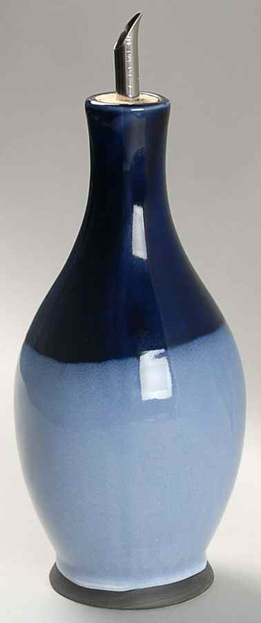 Nova Blue Oil Jar & Drizzle Spout by Sango-1