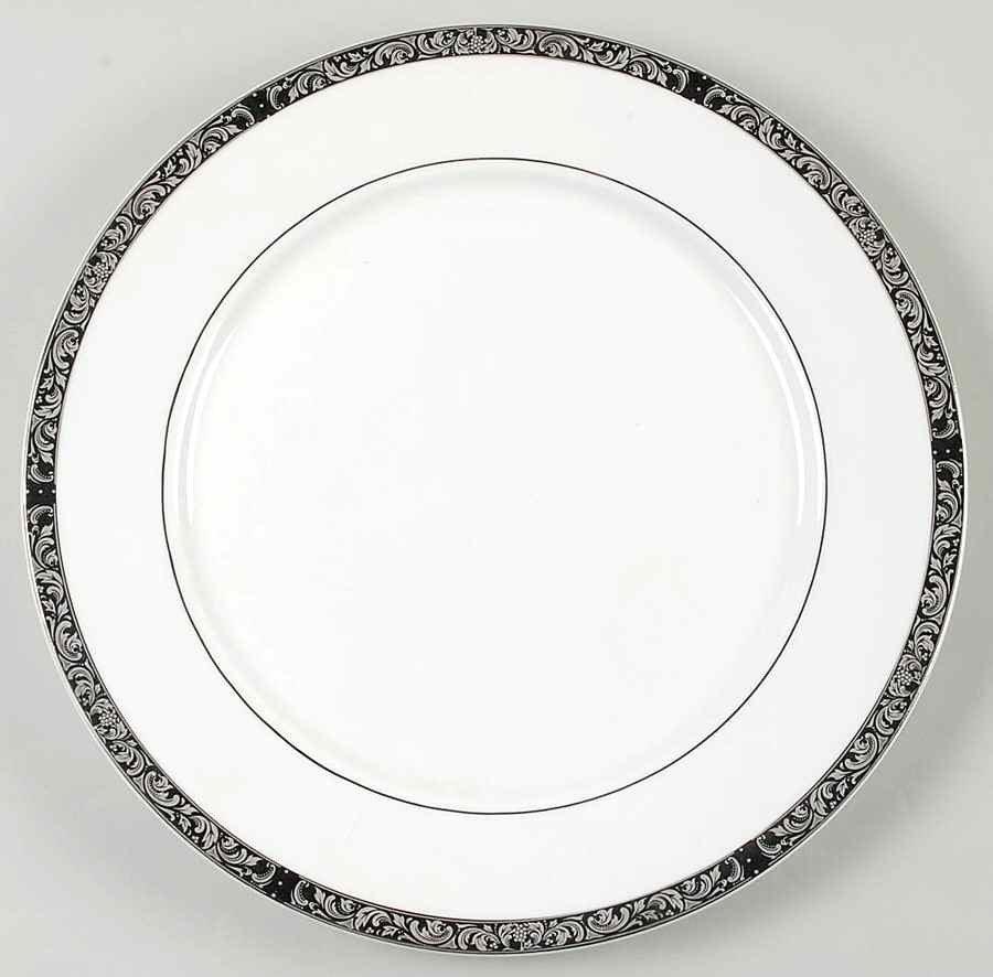 Empress Platinum 12" Chop Plate (Round Platter) by Sango-1