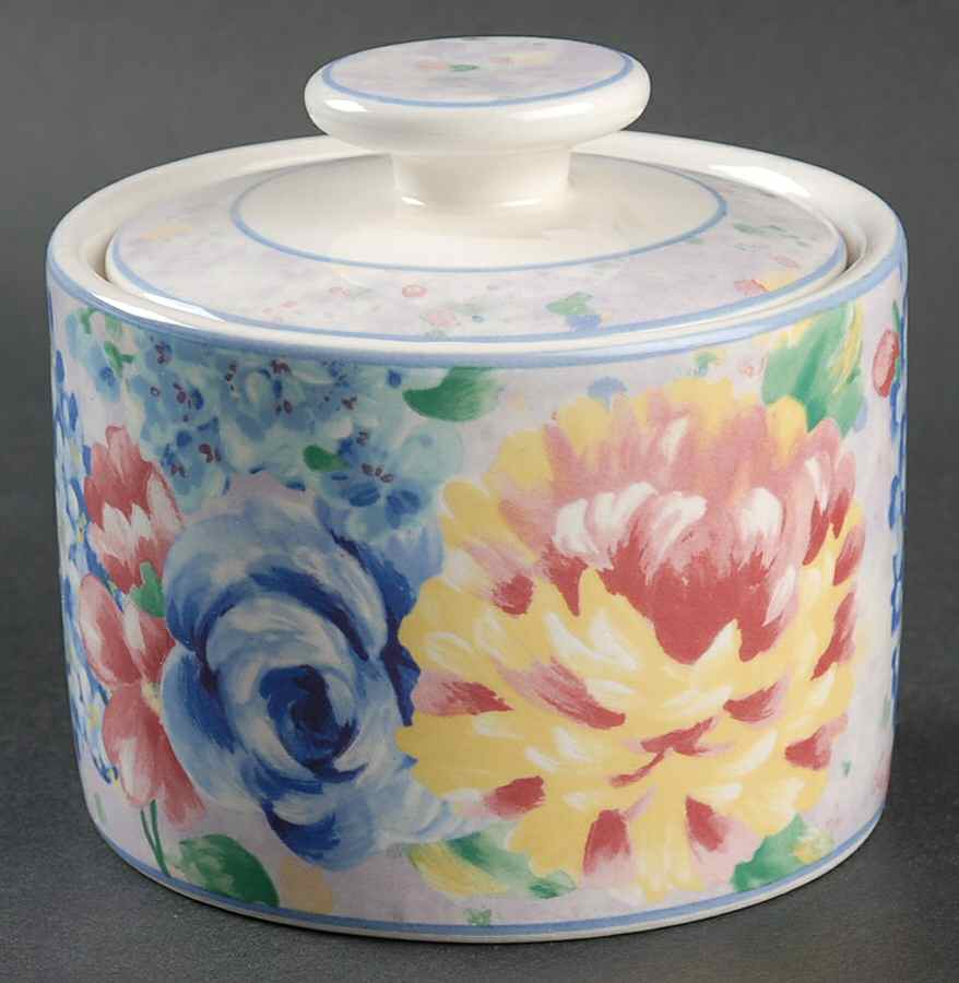 Promenade Sugar Bowl & Lid by Sango-1