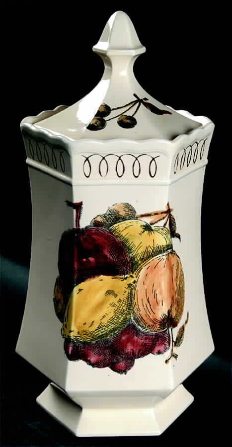 Bennington Square Extra Large Canister & Lid by Shafford-1
