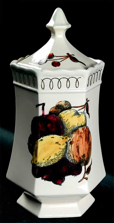 Bennington Square Large Canister & Lid by Shafford-1