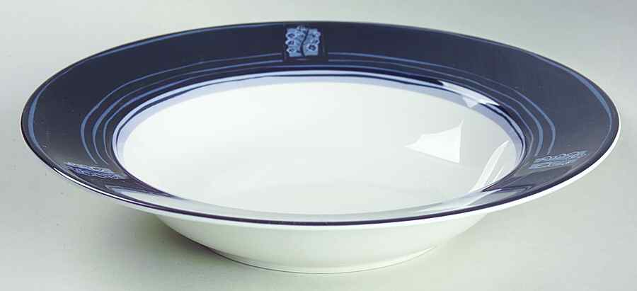 Indigo Rim Soup Bowl by Sasaki-1