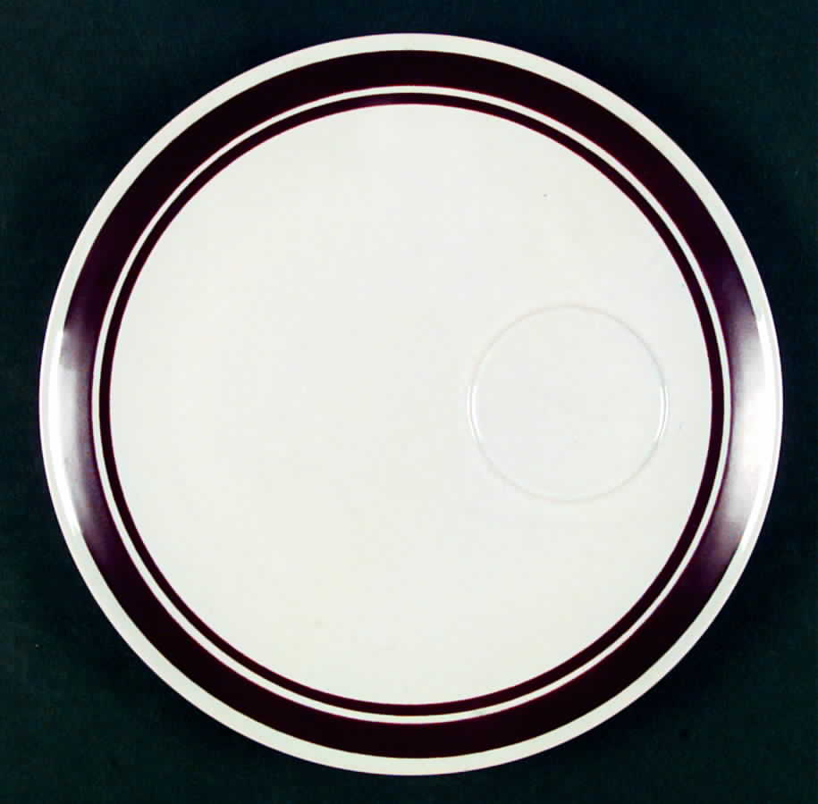 Brown Snack Plate by Sango-1