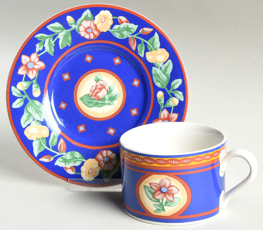 Avignon Flat Cup & Saucer Set by Sango-1