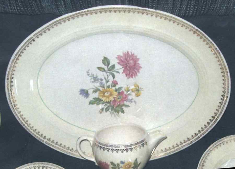 SLM181 14" Oval Serving Platter by Salem-1