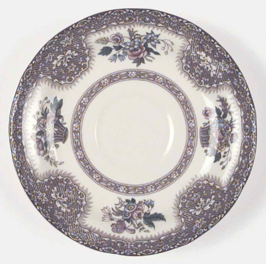 Thanksgiving Brown, Multicolor (No Trim) Saucer by Spode-1