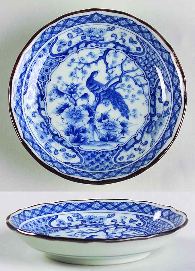 Blue Peacock Collection Fruit/Dessert (Sauce) Bowl by Sadek-1