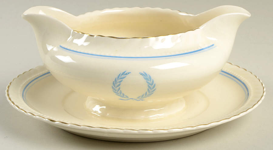 STB195 Round Gravy Boat/Attached Underplate by Steubenville-1