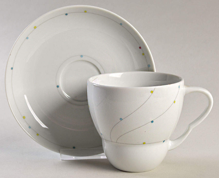 Wish Flat Cup & Saucer Set by Sasaki-1