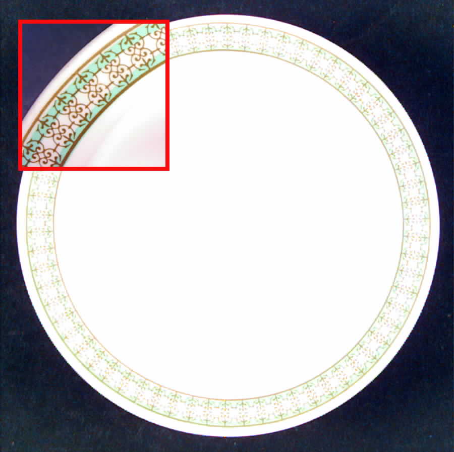 Magna-Green Rim Cereal Bowl by Shenango-1