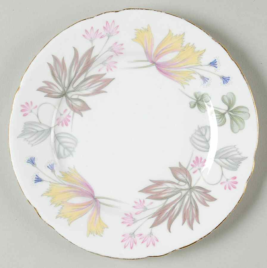 Columbine (Scalloped) Bread & Butter Plate by Shelley-1