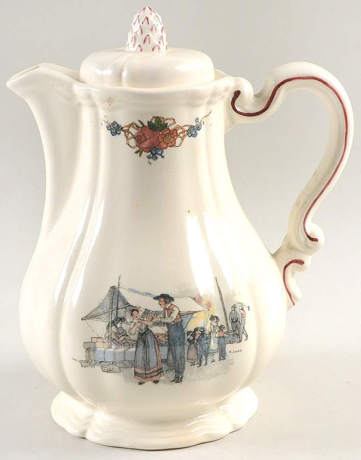 Obernai Coffee Pot & Lid by Sarreguemines-1