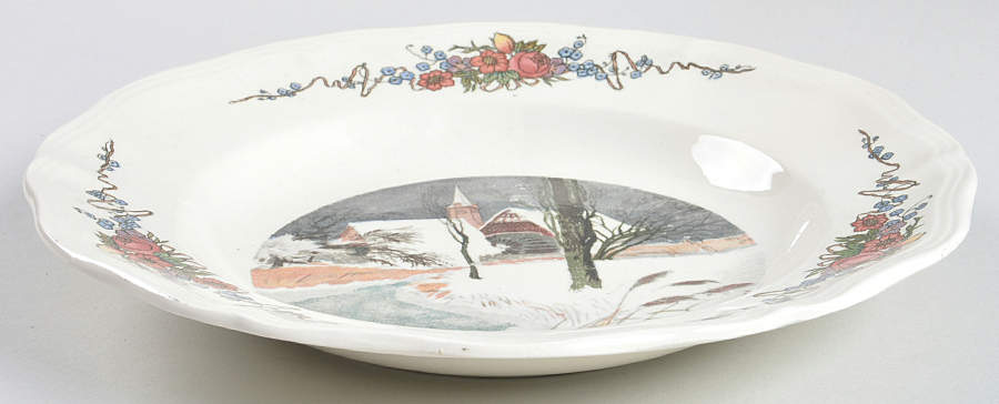 Obernai Large Rim Soup Bowl by Sarreguemines-1