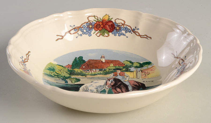 Obernai Coupe Soup Bowl by Sarreguemines-1