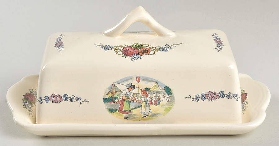 Obernai Rectangular Covered Butter by Sarreguemines-1