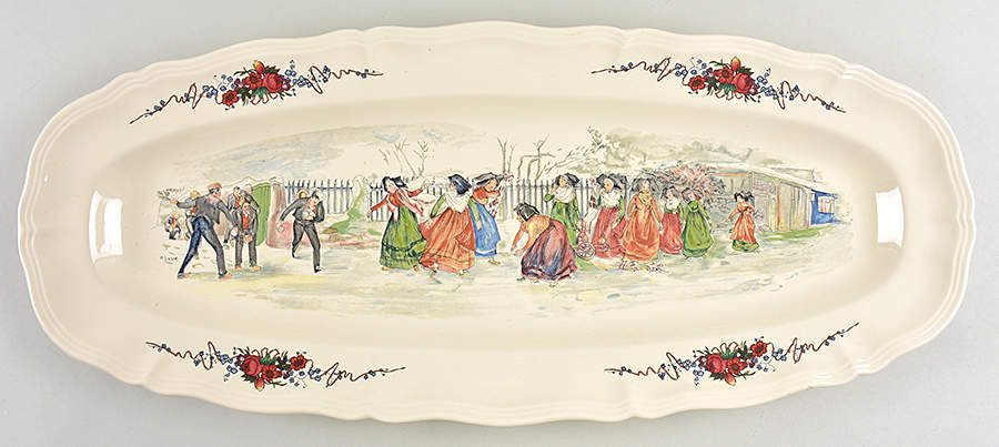 Obernai 24" Fish Platter by Sarreguemines-1