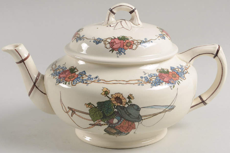 Obernai Teapot & Lid by Sarreguemines-1