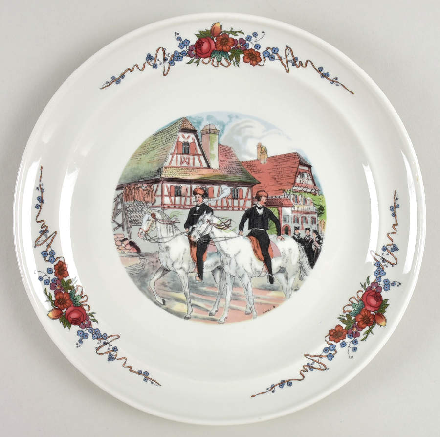 Obernai Dinner Plate by Sarreguemines-1