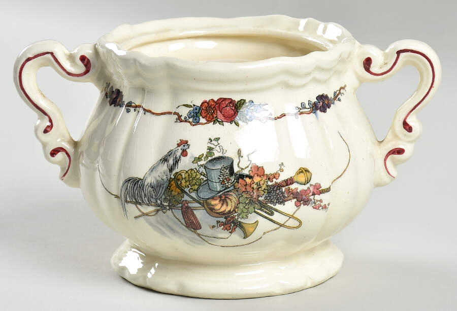 Obernai Sugar Bowl No Lid by Sarreguemines-1