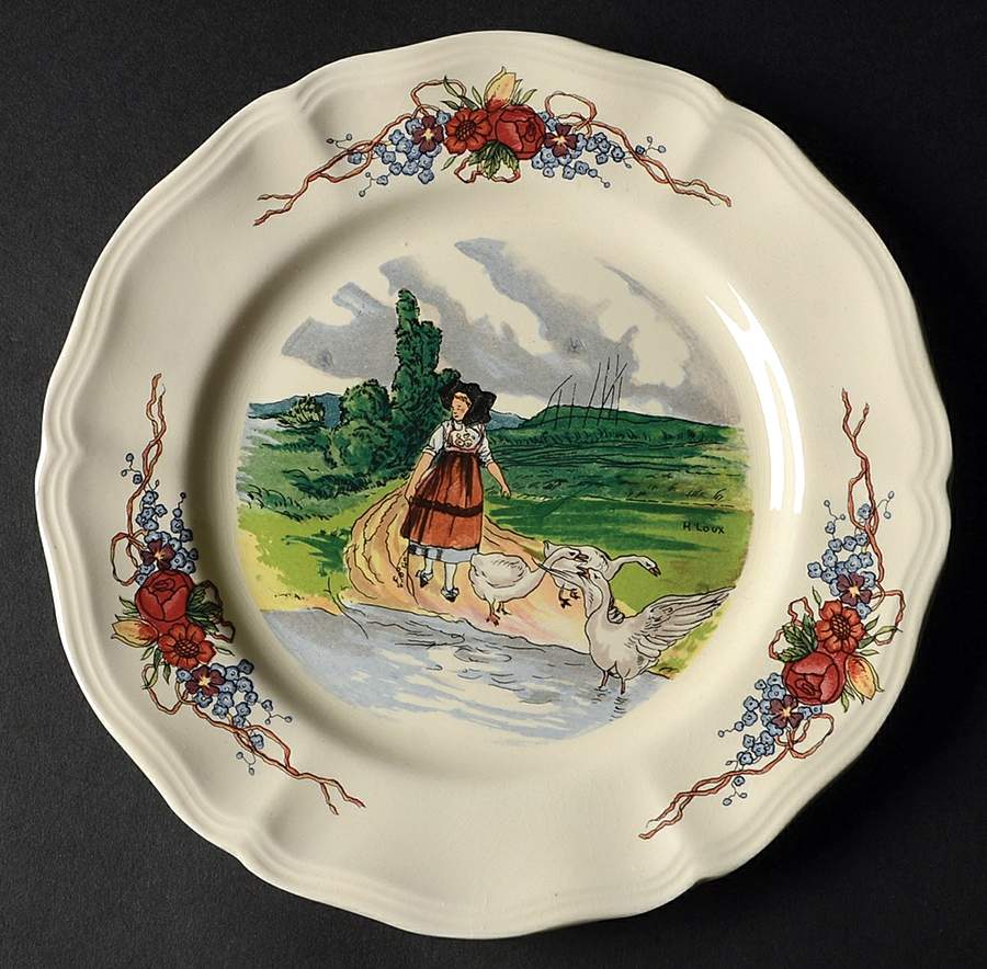 Obernai Salad Plate by Sarreguemines-1