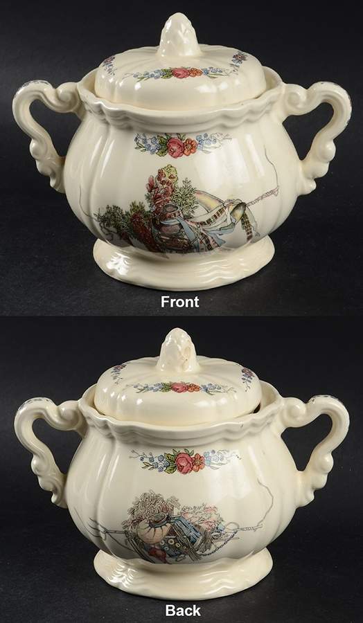 Obernai Sugar Bowl & Lid by Sarreguemines-1