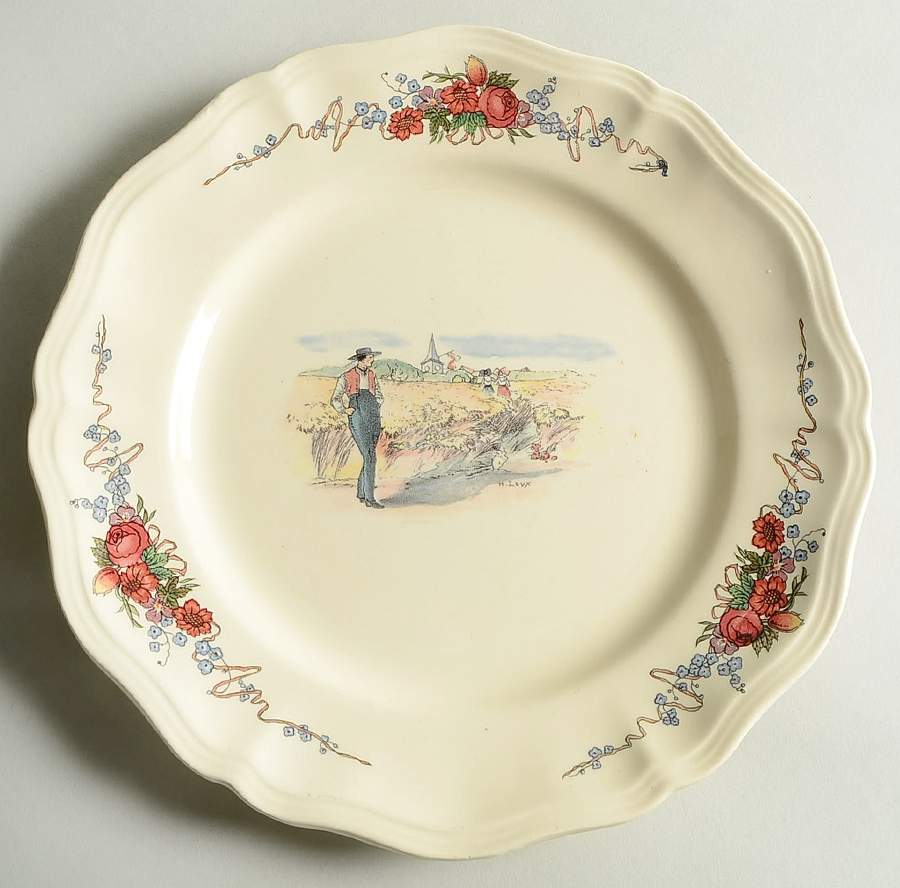 Obernai Dinner Plate by Sarreguemines-1