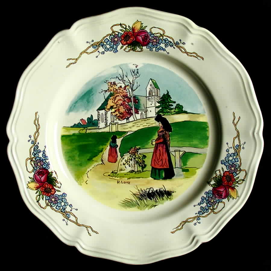 Obernai Salad Plate by Sarreguemines-1