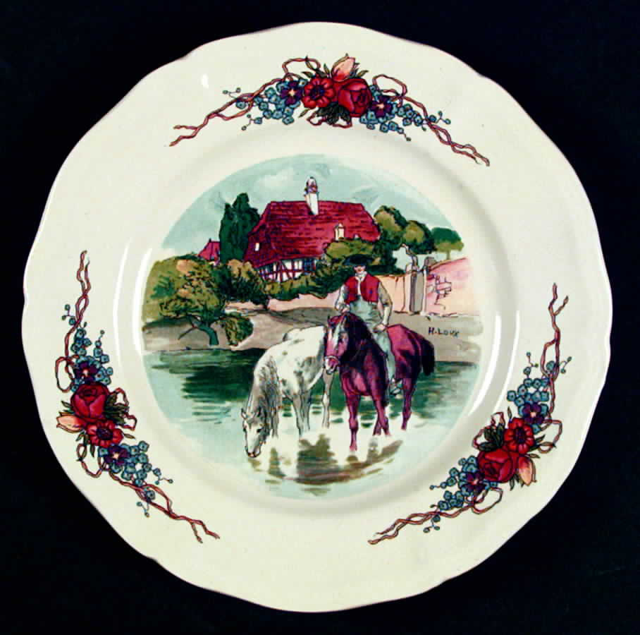 Obernai Salad Plate by Sarreguemines-1