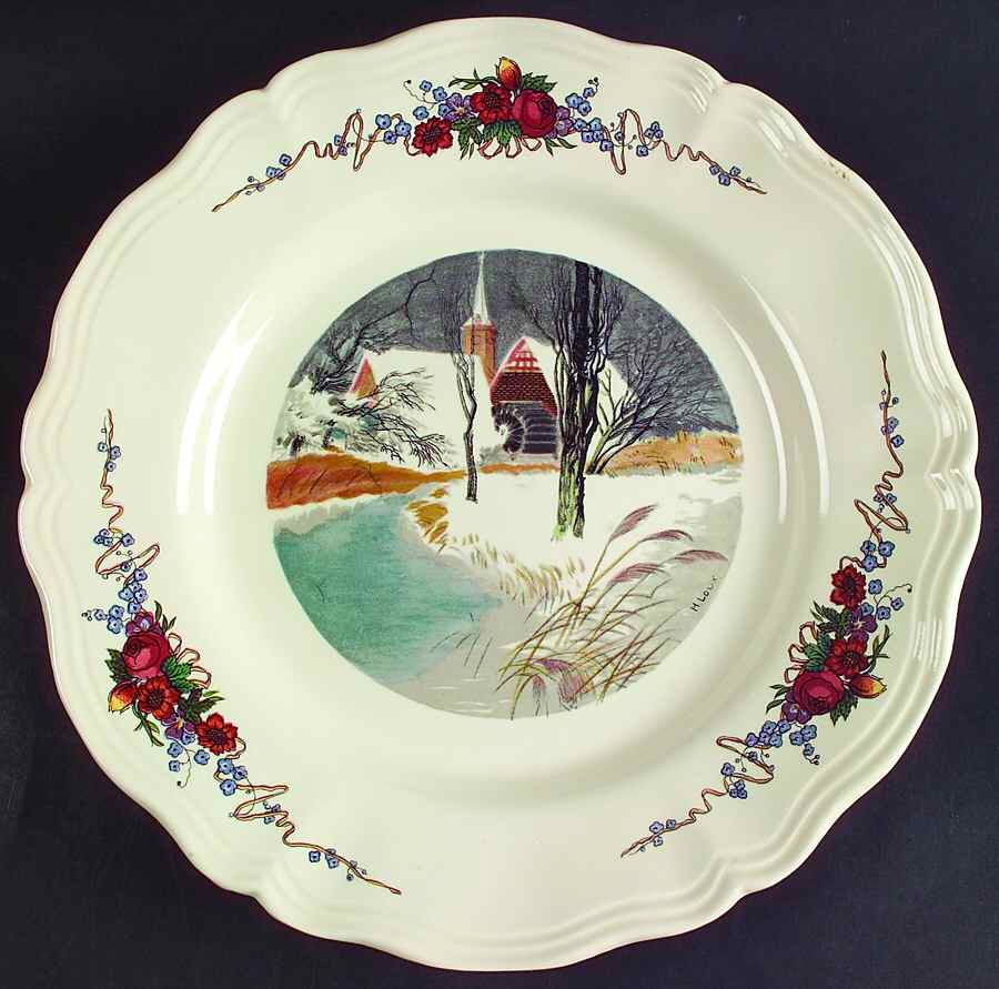 Obernai Large Dinner Plate by Sarreguemines-1