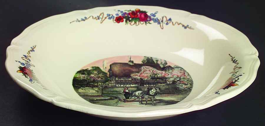 Obernai 10" Individual Pasta Bowl by Sarreguemines-1