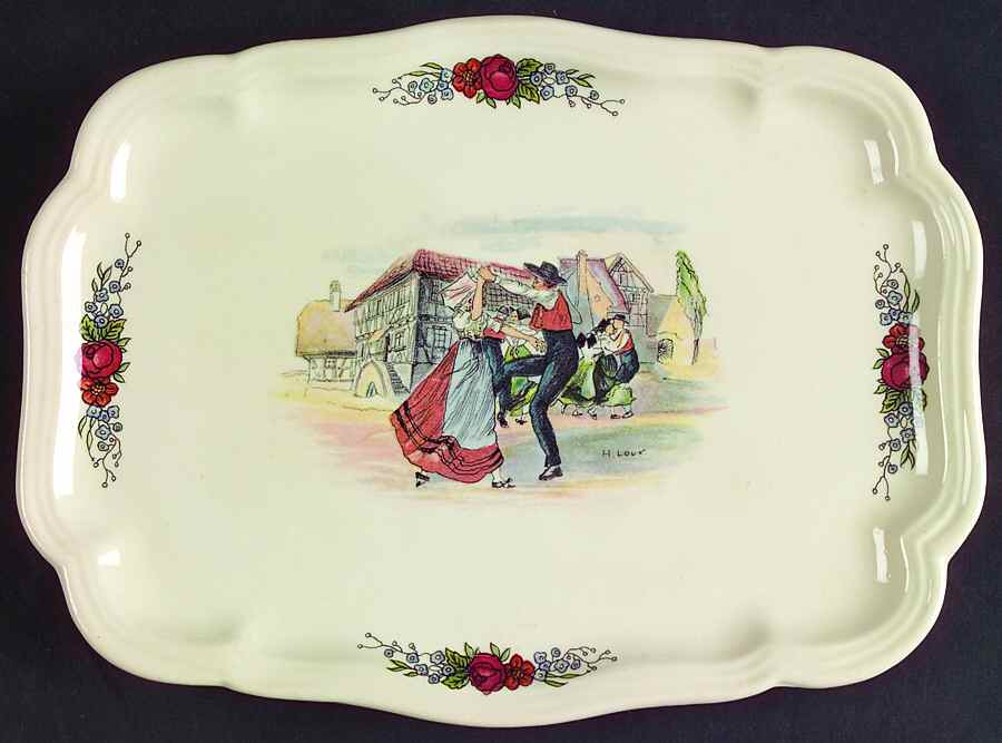 Obernai Pickle Dish by Sarreguemines-1
