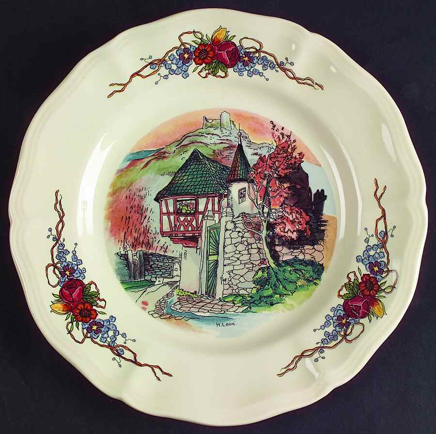 Obernai Salad Plate by Sarreguemines-1