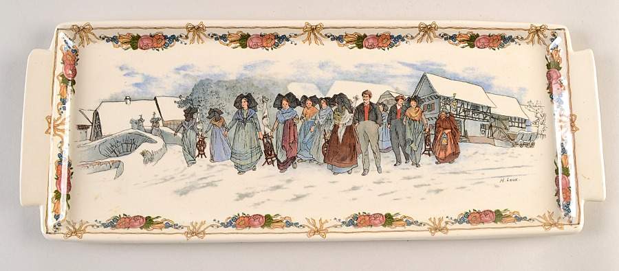 Obernai Large Sandwich Tray by Sarreguemines-1