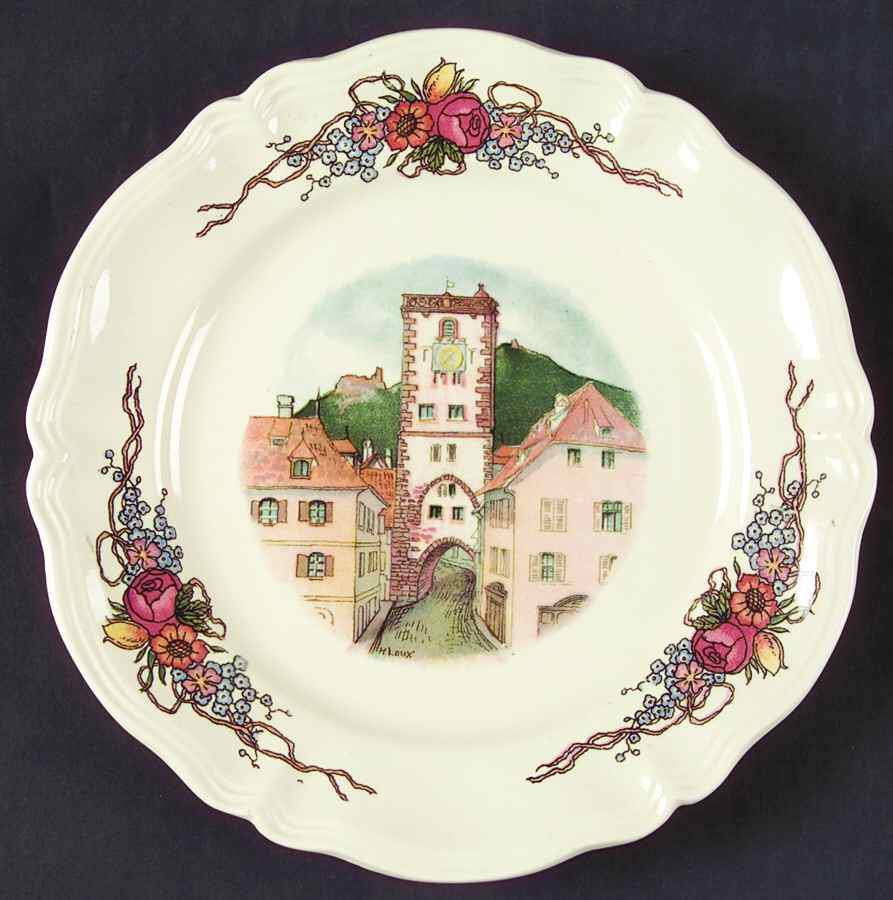 Obernai Dessert/Pie Plate by Sarreguemines-1