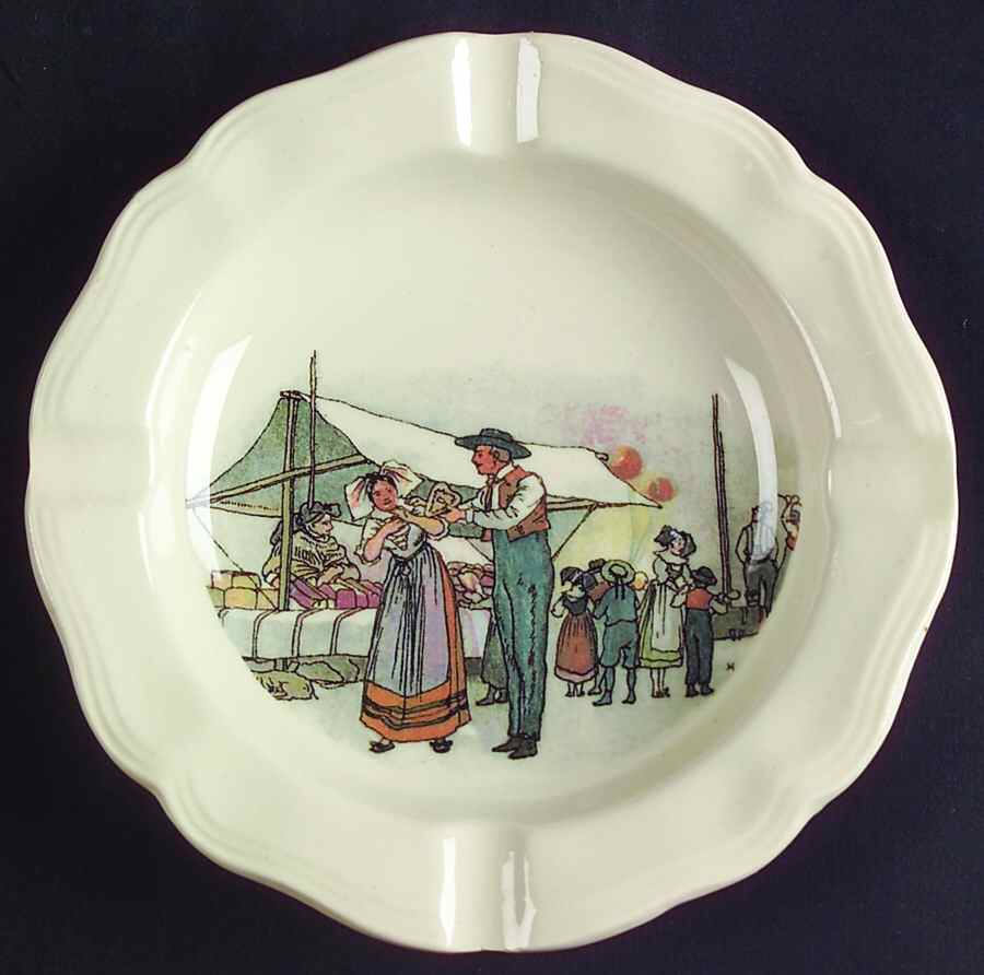 Obernai 5" Ashtray by Sarreguemines-1