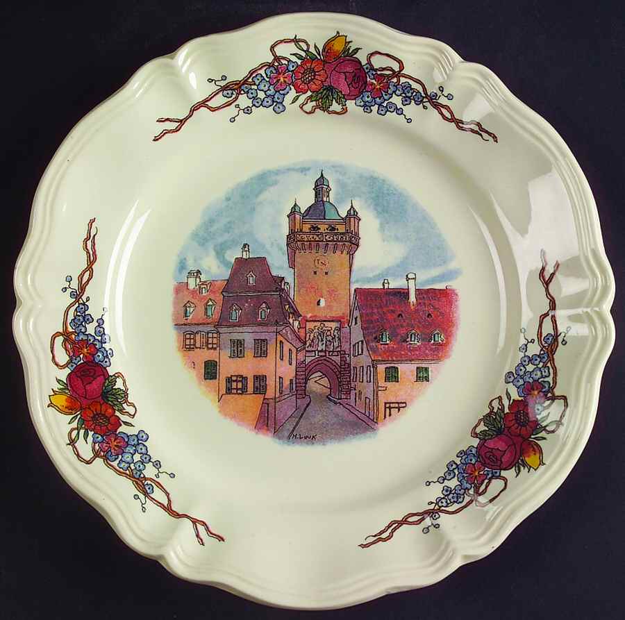 Obernai Dessert/Pie Plate by Sarreguemines-1