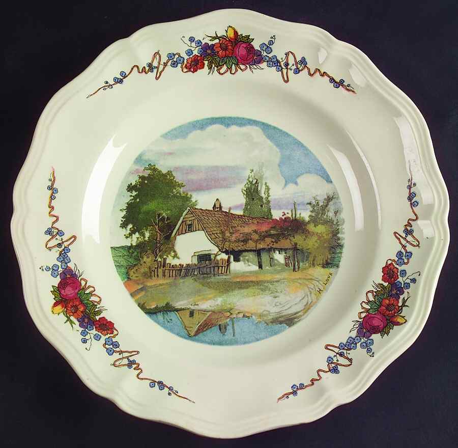 Obernai Dinner Plate by Sarreguemines-1