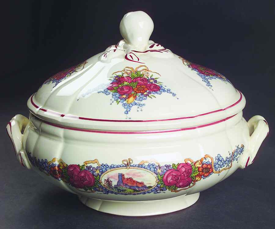 Obernai Round Covered Vegetable by Sarreguemines-1
