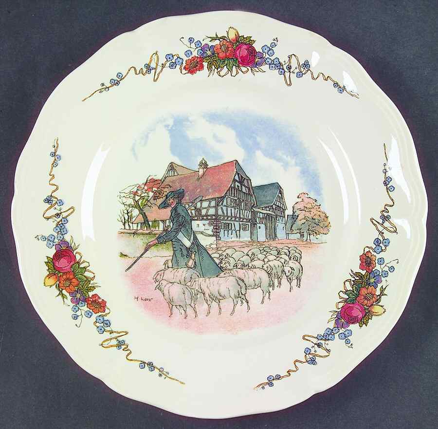 Obernai Luncheon Plate by Sarreguemines-1