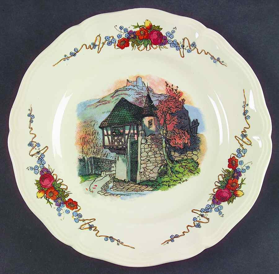 Obernai Luncheon Plate by Sarreguemines-1