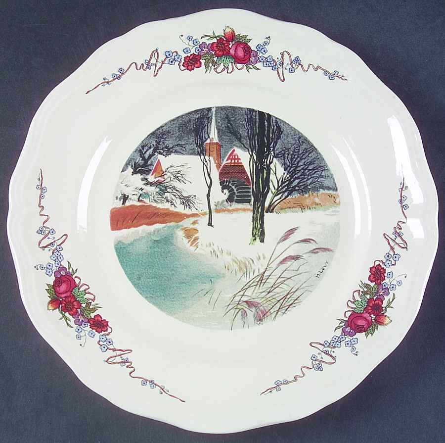 Obernai Dinner Plate by Sarreguemines-1